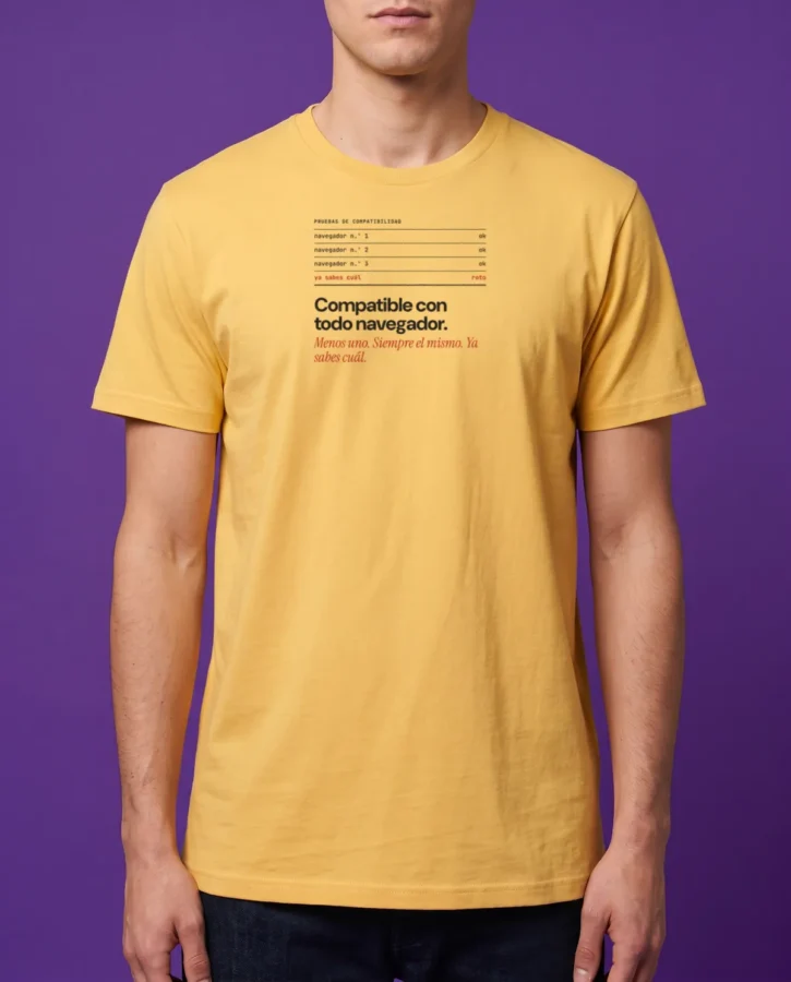 Compatible con todo navegador – Camisetas
