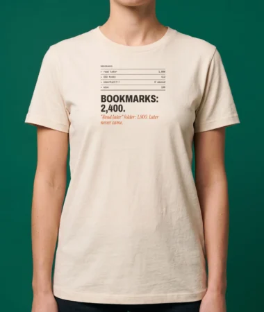 Bookmarks: 2,400 – T-shirts