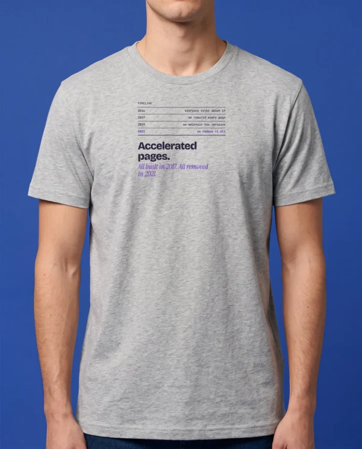 Accelerated pages – T-shirts
