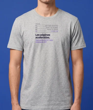 Las páginas aceleradas – Camisetas