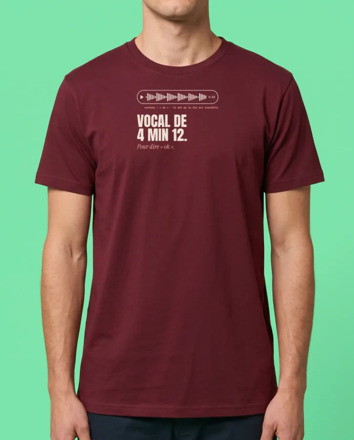 Vocal de 4 min 12 – T-shirts