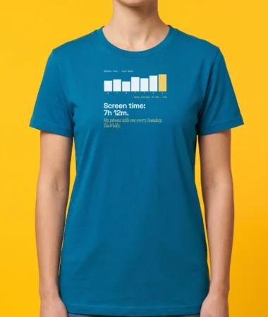 Screen time: 7h 12m – T-shirts