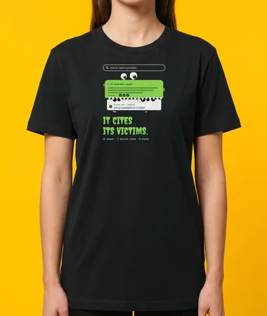 It cites its victims – T-shirts