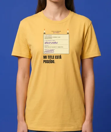 Mi title está poseído – Camisetas