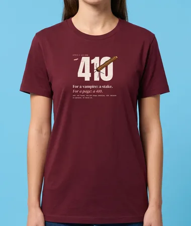 410, a stake through the heart – T-shirts