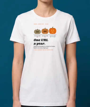 One Halloween URL a year – T-shirts