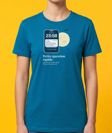 La petite question rapide de 23 h 58 – T-shirts
