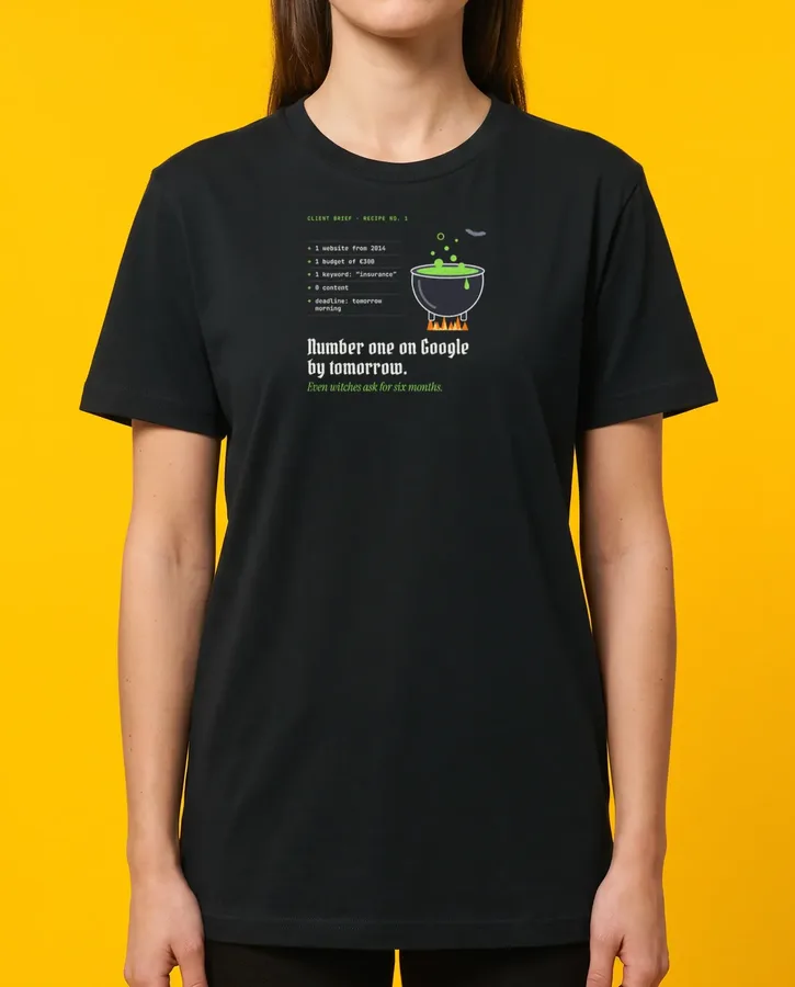 Number one on Google by tomorrow – T-shirts