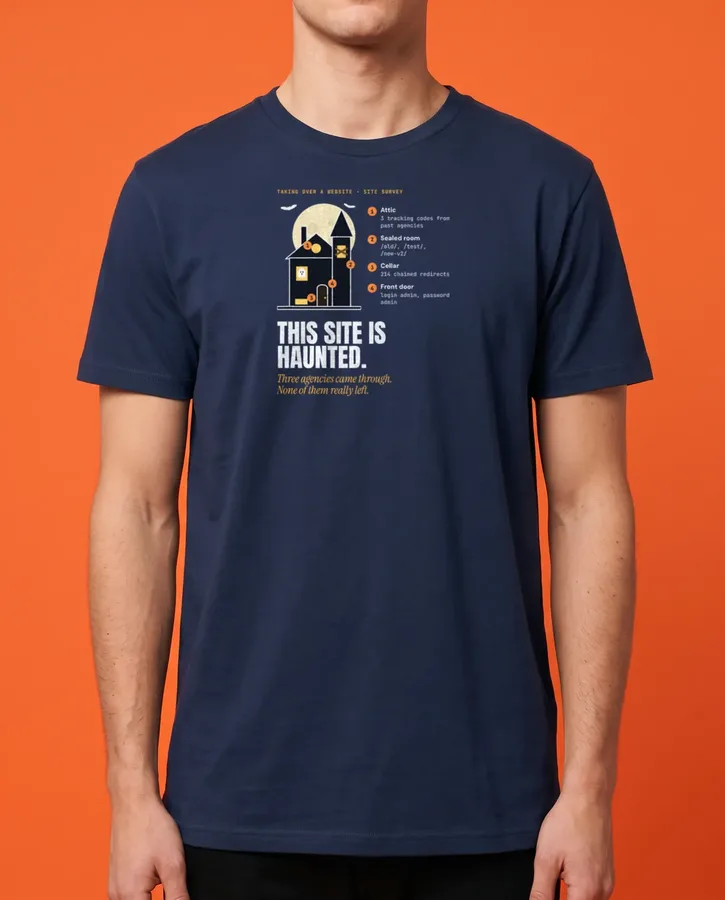 This website is haunted – T-shirts