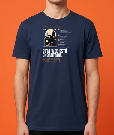 Esta web está encantada – Camisetas