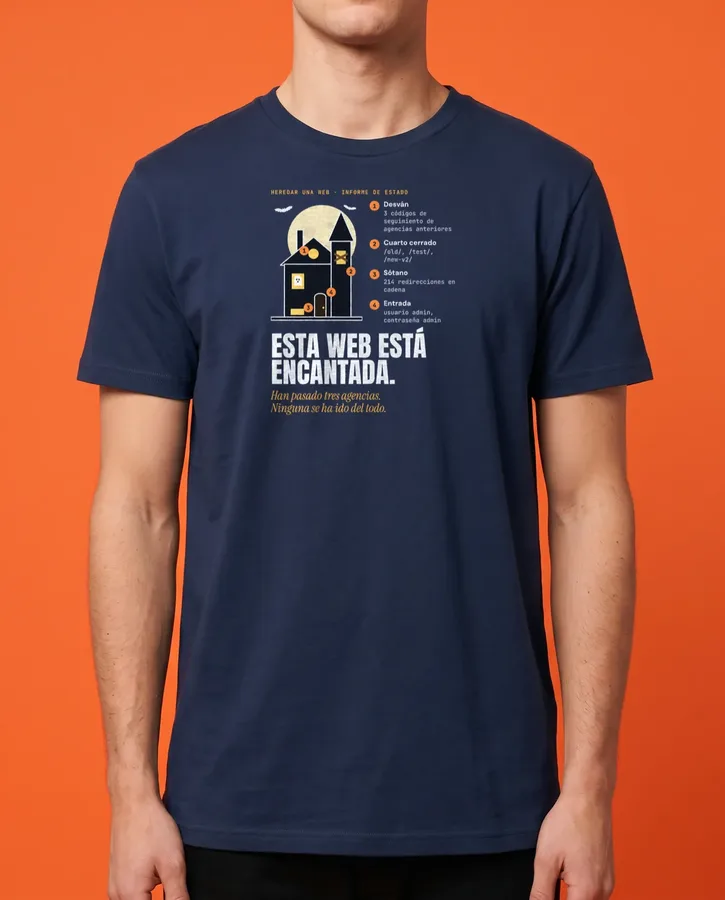 Esta web está encantada – Camisetas