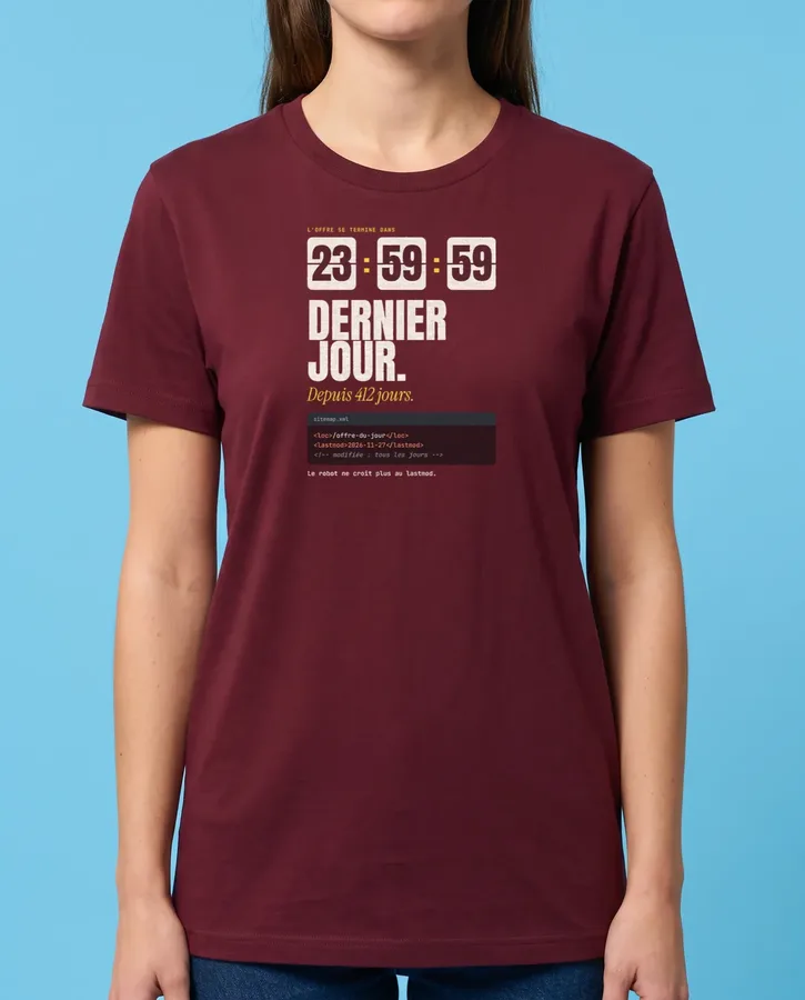 Dernier jour (depuis 412 jours) – T-shirts