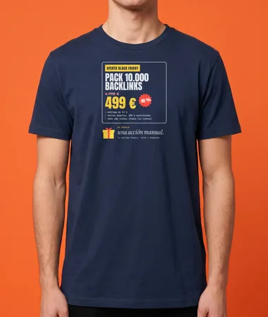 Pack de 10.000 backlinks, acción manual de regalo – Camisetas