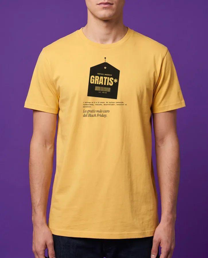 Tráfico orgánico gratis* – Camisetas