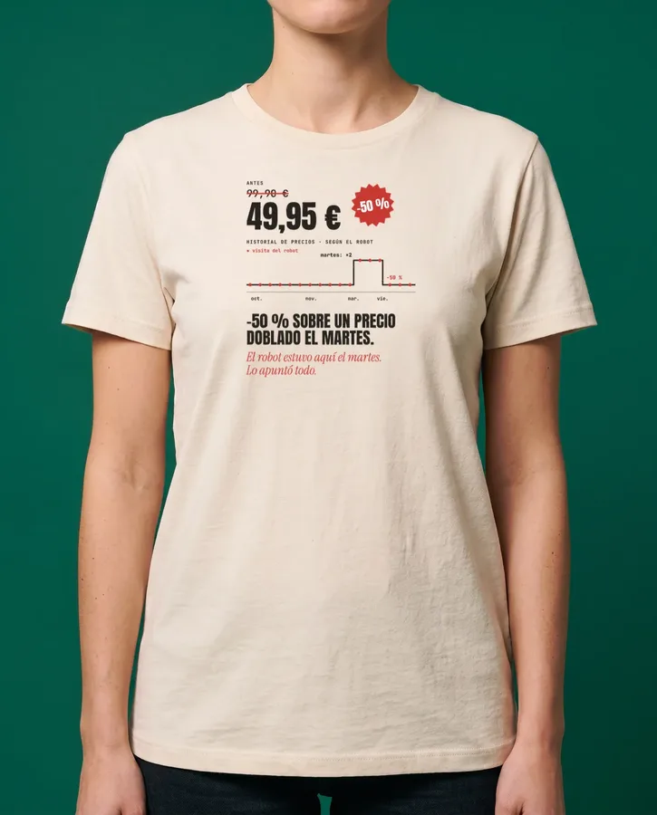 El robot estuvo aquí el martes – Camisetas