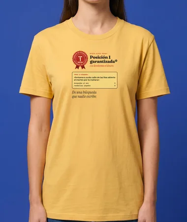 Posición 1 garantizada o te devolvemos el dinero – Camisetas