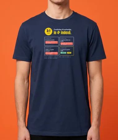 3 articles IA achetés, le 4e indexé – T-shirts