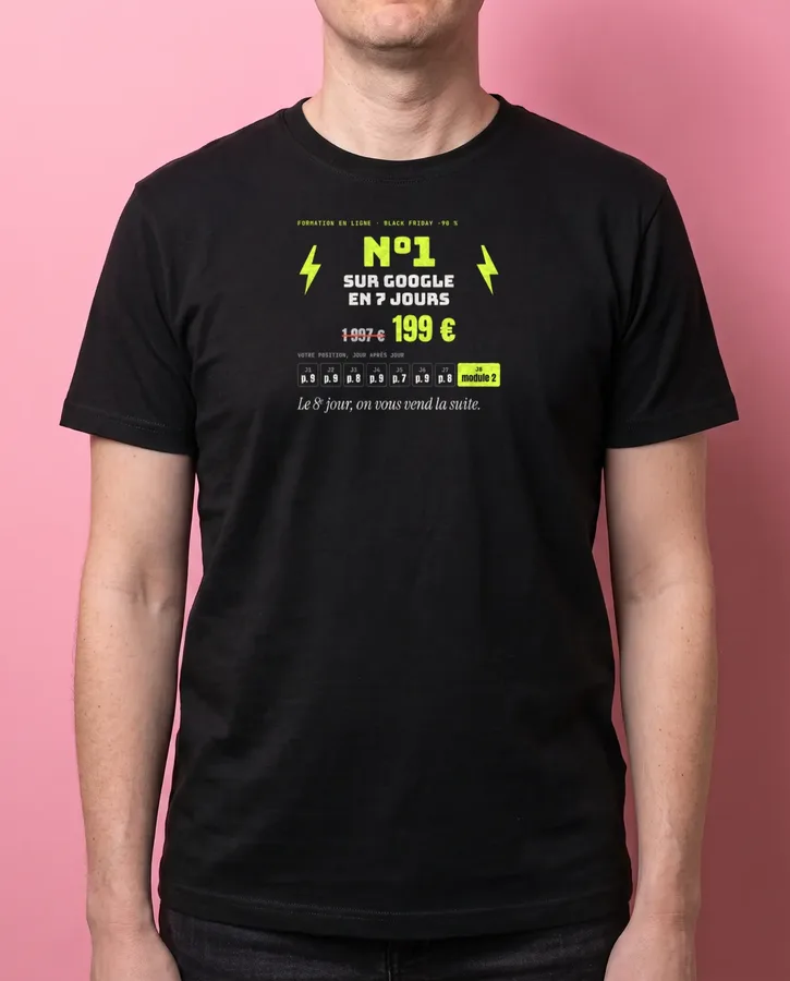 N°1 sur Google en 7 jours, soldé – T-shirts