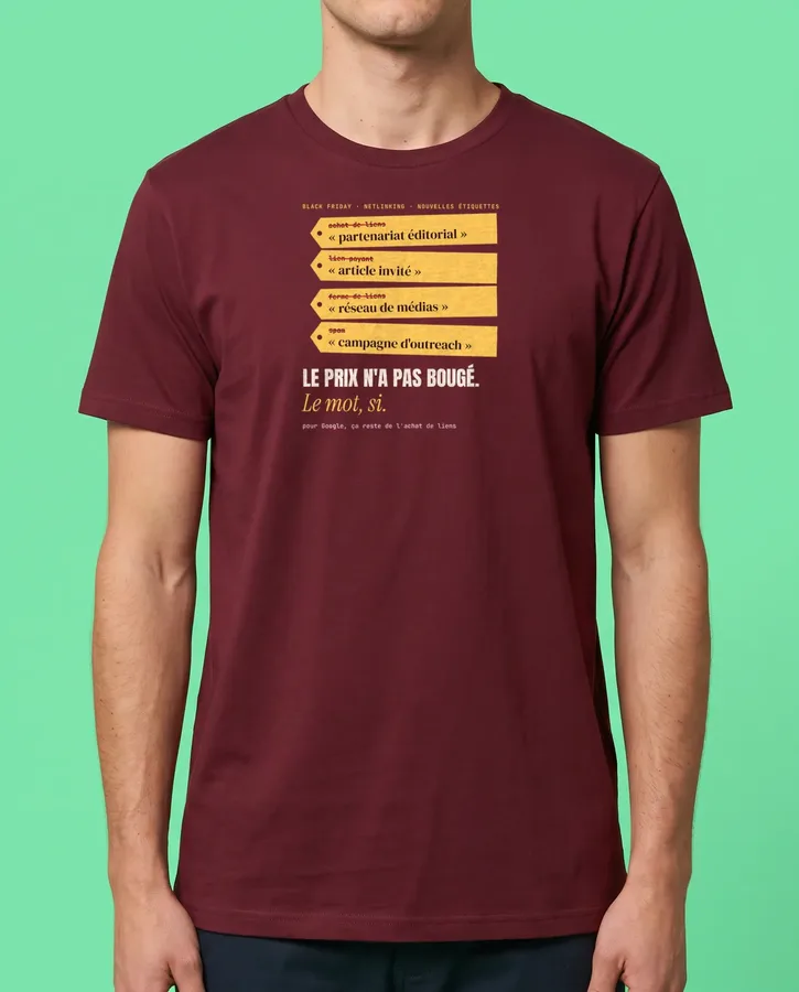 Achat de liens : nouveau nom, même prix – T-shirts