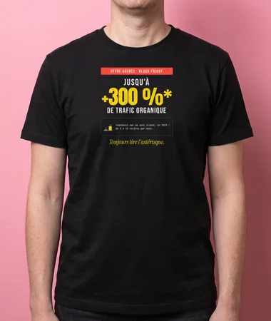 Jusqu’à +300 % de trafic* – T-shirts