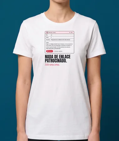 Nada de enlace patrocinado, solo una cena – Camisetas