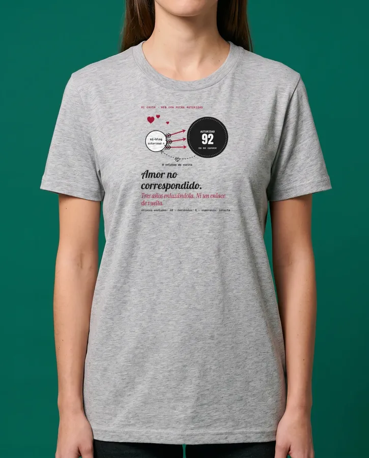 Amor no correspondido por una web con autoridad – Camisetas