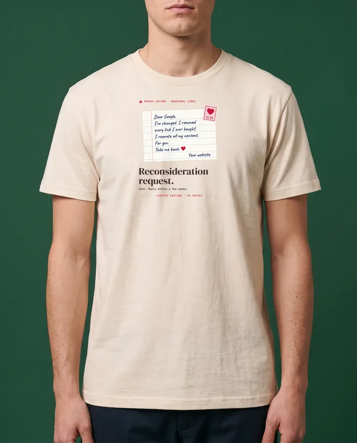 Reconsideration request (take me back) – T-shirts