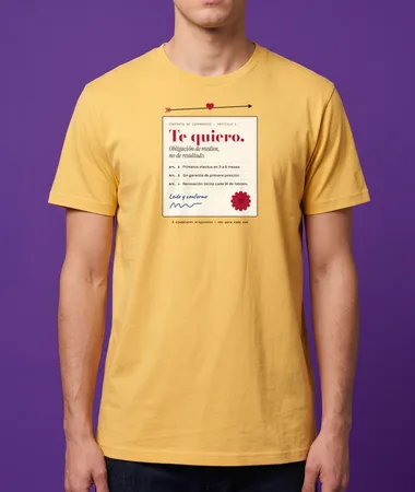 Te quiero (obligación de medios) – Camisetas