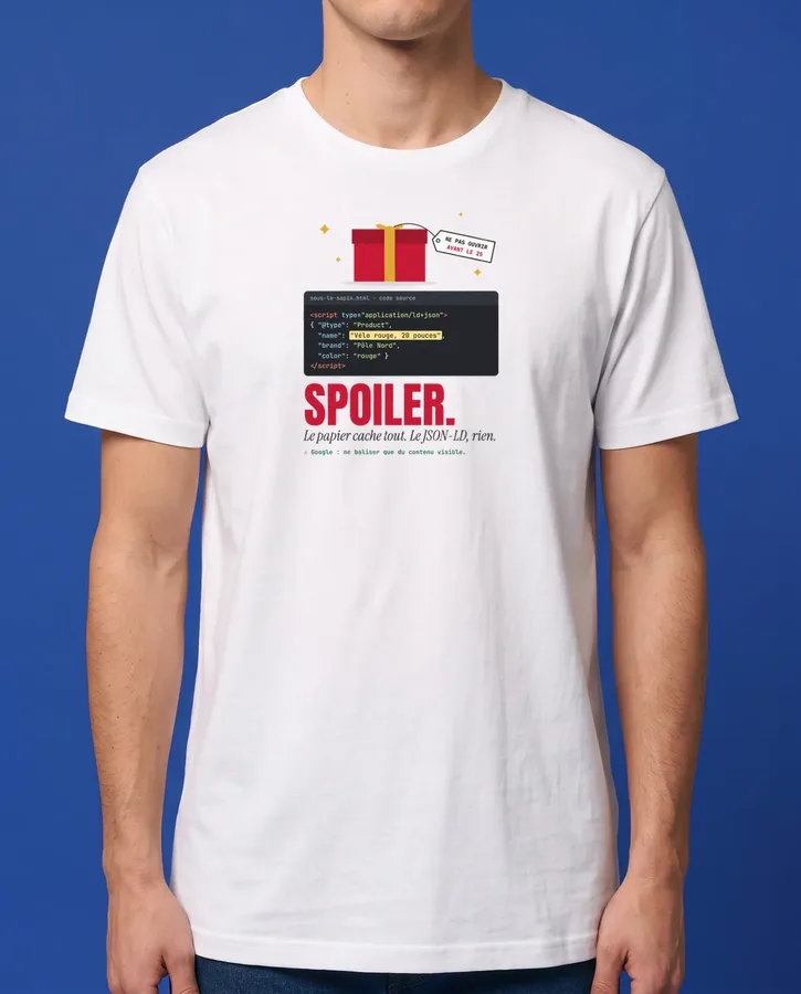 Spoiler dans le JSON-LD – T-shirts