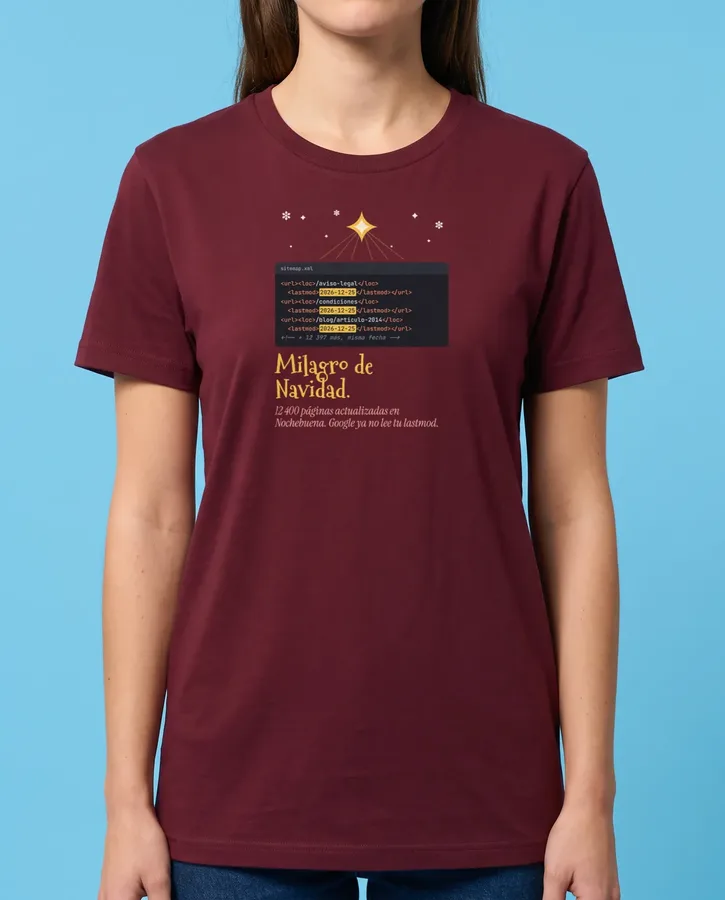 Milagro de Navidad: 12 400 páginas actualizadas – Camisetas