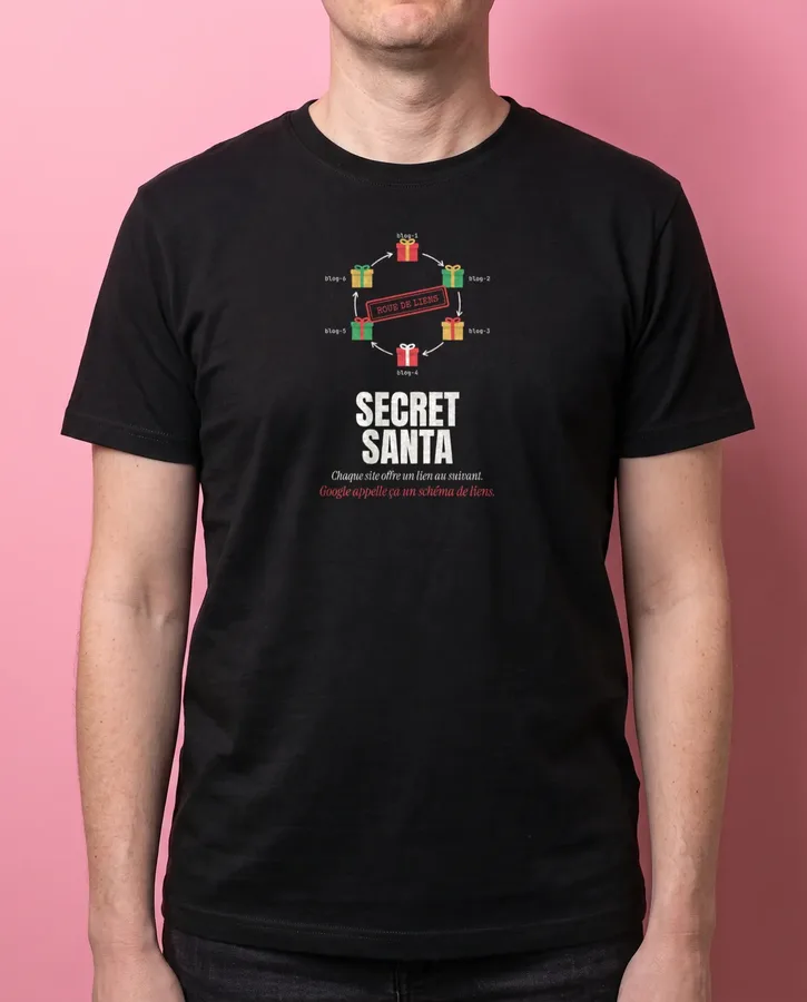 Secret Santa, schéma de liens – T-shirts