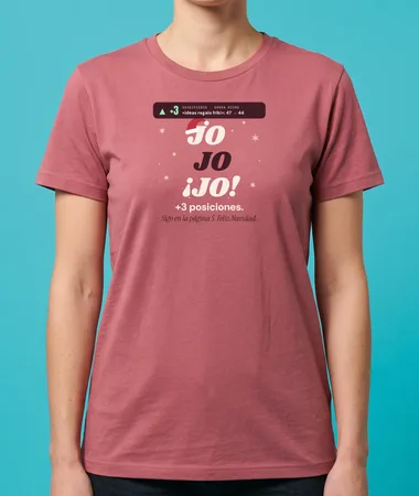 Jo jo jo, +3 posiciones – Camisetas