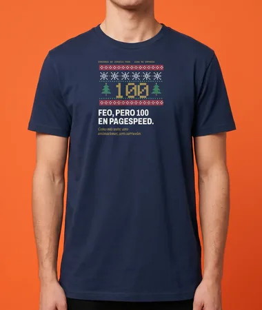 Feo, pero 100 en PageSpeed – Camisetas