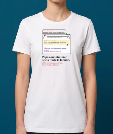 Papa a montré mon site à toute la famille – T-shirts