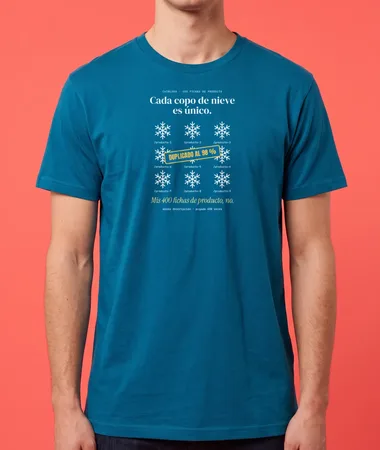 Cada copo de nieve es único – Camisetas