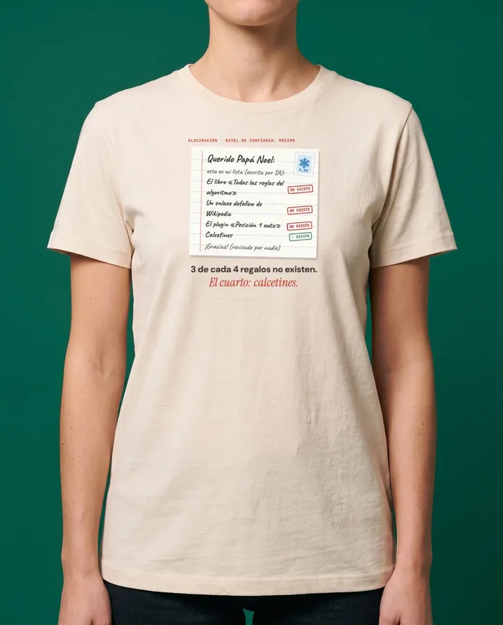 Carta a Papá Noel, escrita por IA – Camisetas