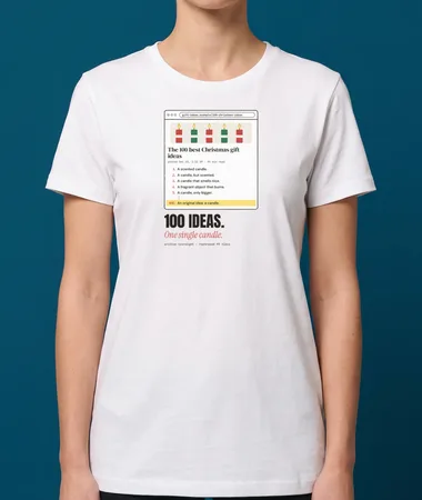 100 gift ideas, one candle – T-shirts