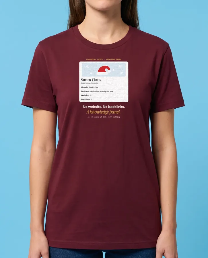 He doesn’t even have a website – T-shirts