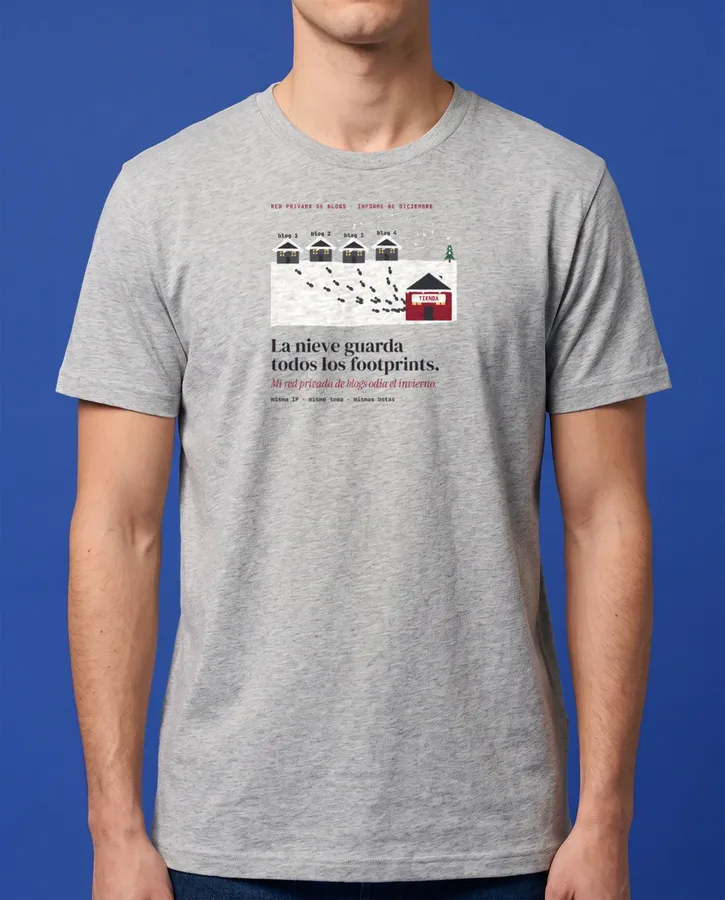 La nieve guarda los footprints – Camisetas