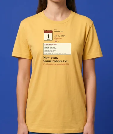 New year, same robots.txt – T-shirts