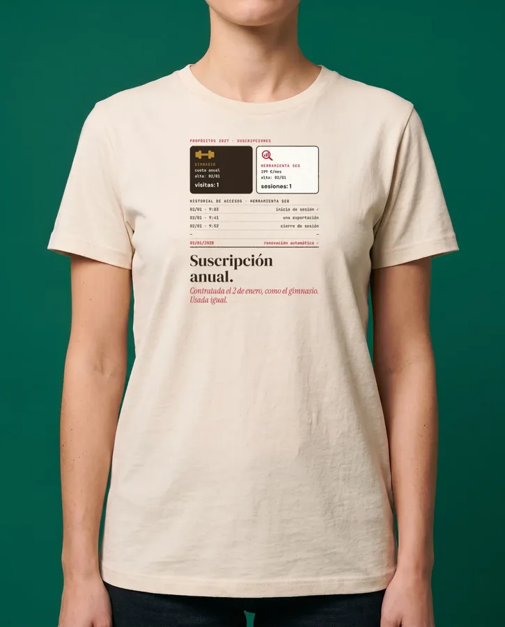 La herramienta SEO, como el gimnasio – Camisetas