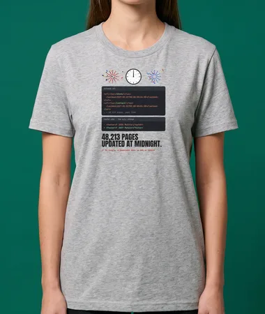 48,213 pages updated at midnight – T-shirts