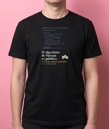 El algoritmo de Pascua es público – Camisetas