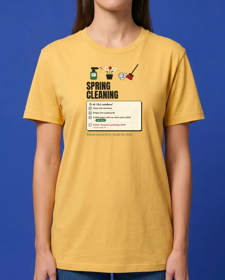 Spring cleaning, 410 edition – T-shirts