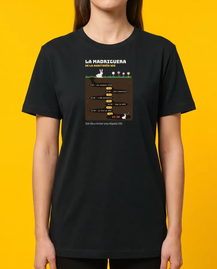 La madriguera de la auditoría SEO – Camisetas