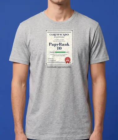 PageRank 10, certificado (inverificable) – Camisetas