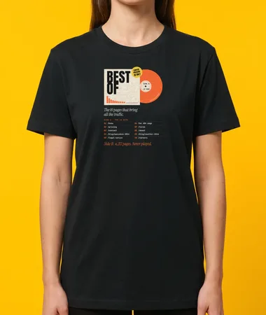 Greatest hits: the 10 pages that bring all the traffic – T-shirts