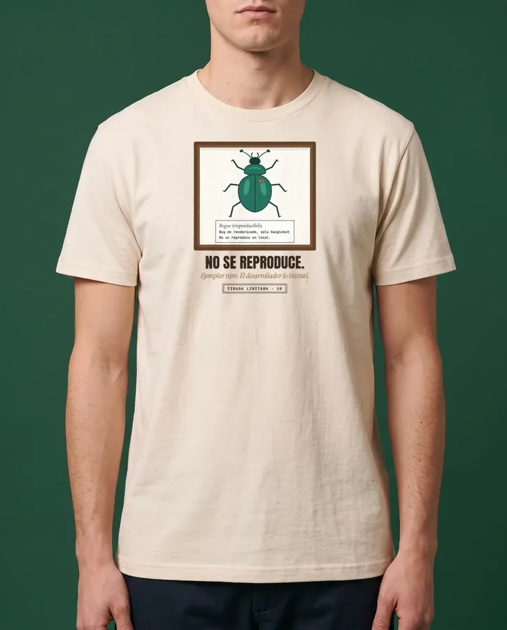 Ejemplar raro: el bug que no se reproduce – Camisetas