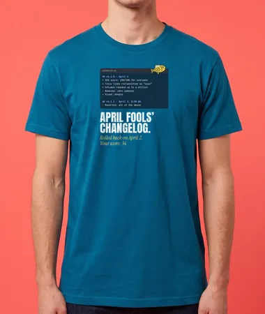 The April Fools’ changelog – T-shirts