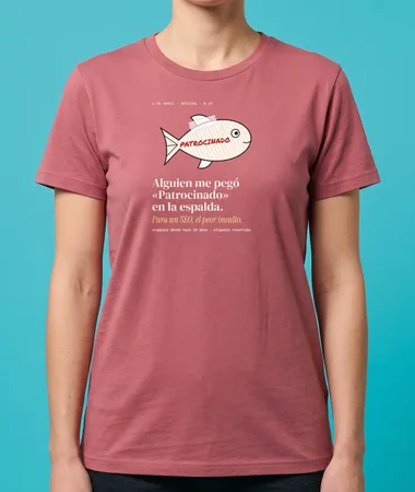 «Patrocinado» pegado en la espalda – Camisetas